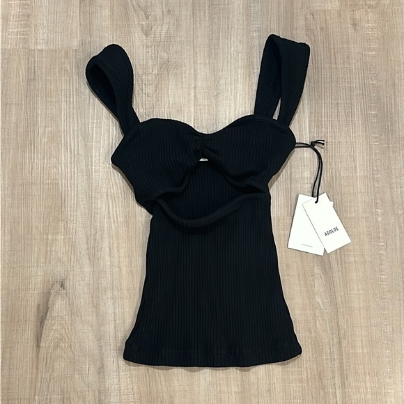 Agolde Isla Cut Out Tank Top - Picture 6 of 9